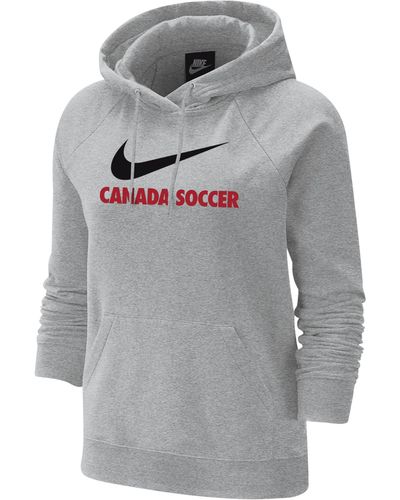 Nike Canada Fleece Varsity Hoodie - Gray