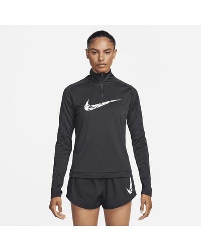 Nike Swoosh Dri-fit 1/4-zip Mid Layer - Blue