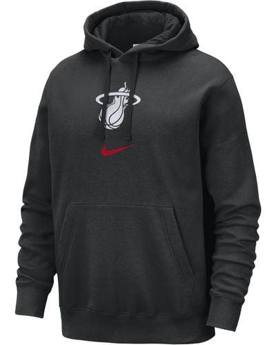 Nike Miami Heat Club Fleece City Edition Nba Pullover Hoodie - Black