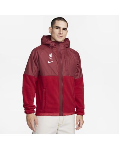Nike Liverpool Fc Awf Soccer Winterized Jacket - Red