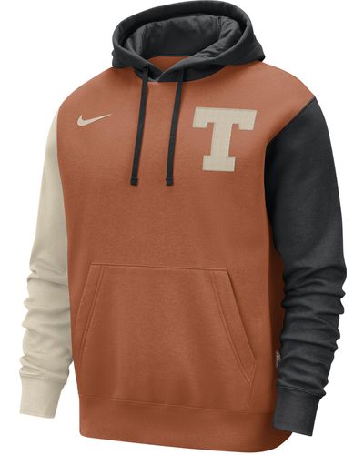 Nike Texas Club Fleece Pullover Hoodie - Brown