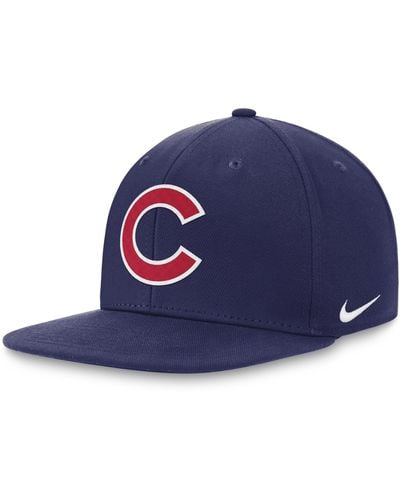 Nike Chicago Cubs Primetime Pro Dri-fit Mlb Adjustable Hat - Blue