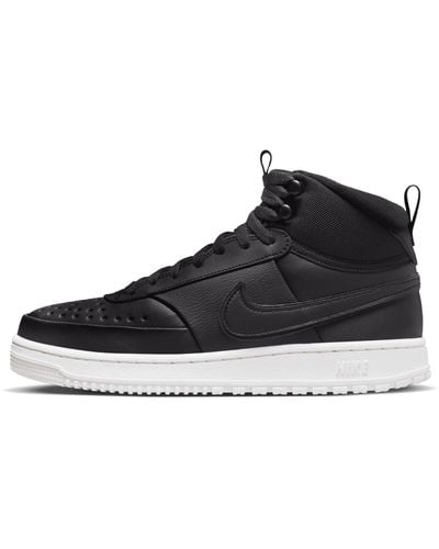 Nike Court Vision Mid Winter Shoes - Black