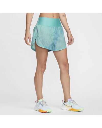 Nike Trail Repel Mid-rise 8cm (approx.) Brief-lined Running Shorts Nylon - Blue