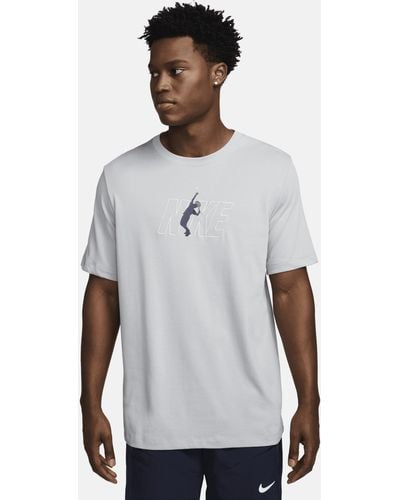 Nike T-shirt da tennis dri-fit court - Bianco