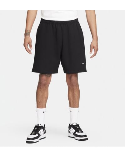 Nike Shorts in fleece solo swoosh - Nero