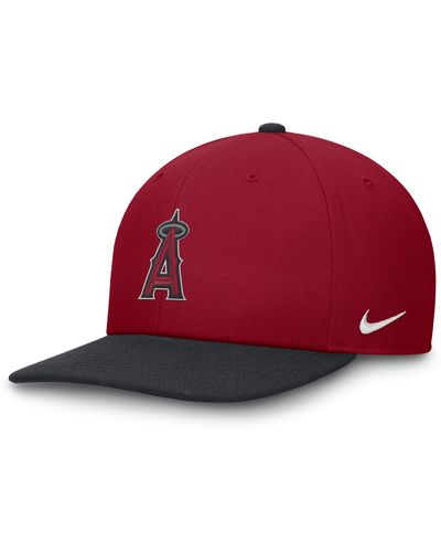 Nike Los Angeles Angels Evergreen Pro Dri-fit Mlb Adjustable Hat - Red