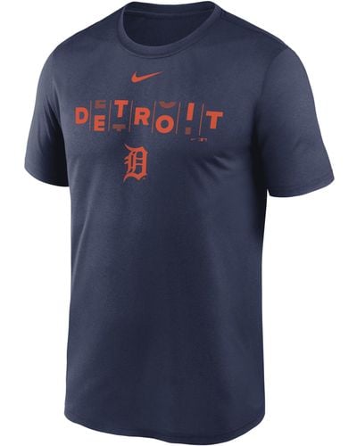 Nike Detroit Tigers Hometown Dri-fit Mlb T-shirt - Blue