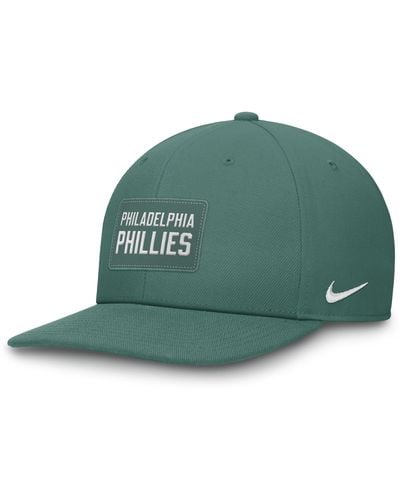 Nike Philadelphia Phillies Bicoastal Pro Dri-fit Mlb Adjustable Hat - Green