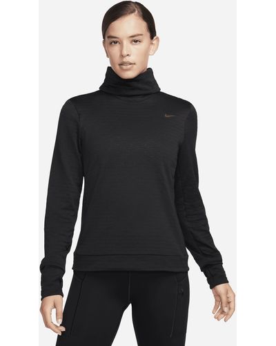 Nike Therma-fit Swift Turtleneck Running Top Polyester - Black