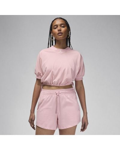 Nike Knit Cropped Top - Pink