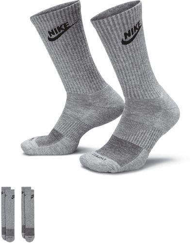 Nike Everyday Plus Cushioned Crew Socks - Gray