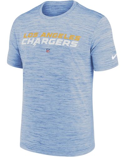 Nike Dri-fit Sideline Velocity (nfl Los Angeles Chargers) T-shirt - Blue