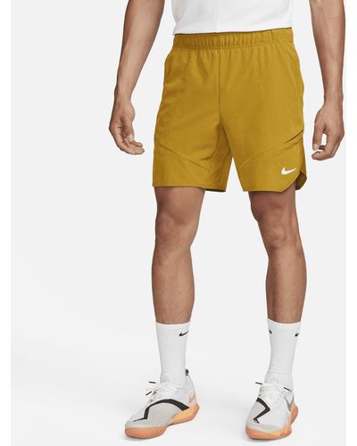 Nike Shorts da tennis 18 cm court dri-fit advantage - Giallo