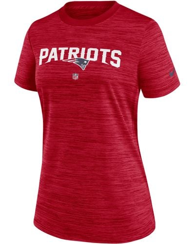 Nike Dri-fit Sideline Velocity (nfl New England Patriots) T-shirt - Red