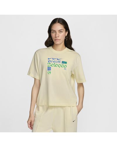 Nike Brazil Soccer T-shirt - Natural