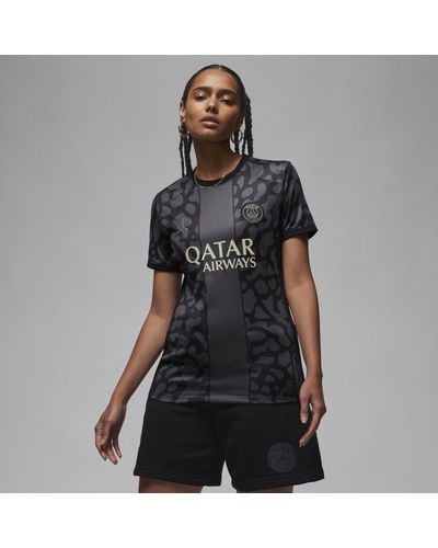 Nike Paris Saint-germain 2023/24 Stadium Third Jordan Dri-fit Football Shirt 50% Recycled Polyester - Black