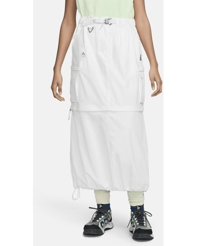Nike Acg 'smith Summit' Zip-off Skirt Polyester - White