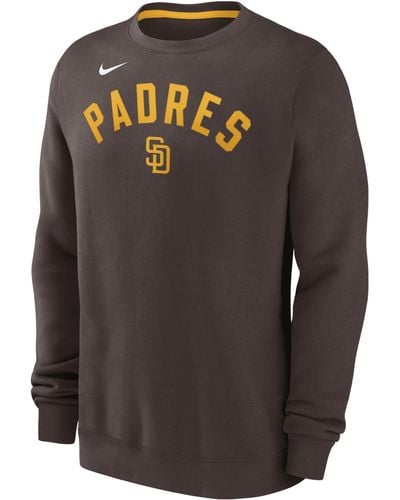 Nike San Diego Padres Classic Mlb Pullover Crew - Brown
