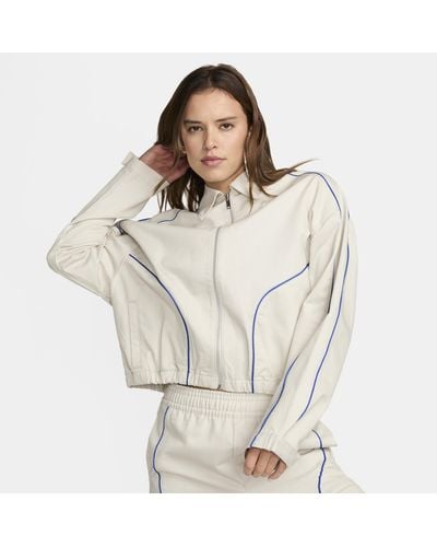 Nike Sportswear Woven Jacket Cotton - Natural