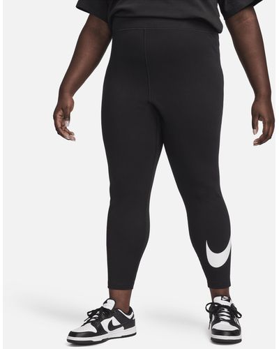 Nike Sportswear Classics High-waisted Graphic Leggings (plus Size) - Black