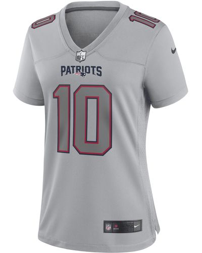 Nike Nfl New England Patriots Atmosphere (mac Jones) Fashion Football Jersey - Gray