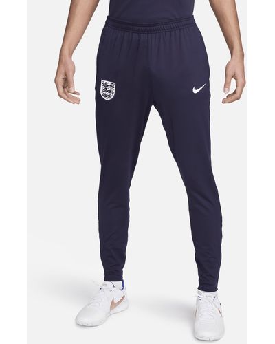 Nike England Strike Dri-fit Football Knit Trousers 50% Recycled Polyester - Blue