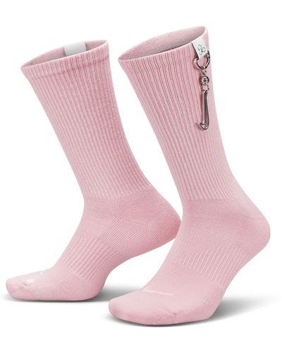Nike Serena Williams Design Crew Everyday Plus Cushioned Crew Socks (1 Pair) - Pink