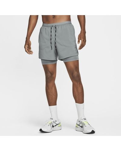 Nike Flex Stride 13cm (approx.) 2-in-1 Running Shorts - Gray