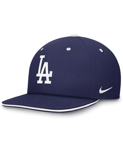 Nike Los Angeles Dodgers Primetime Pro Dri-fit Mlb Adjustable Hat - Blue