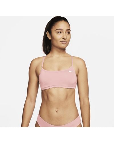 Nike Essential Bikinitop Met Racerback - Roze