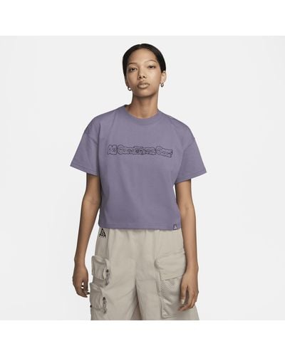 Nike Acg Dri-fit Adv Short-sleeve T-shirt - Purple