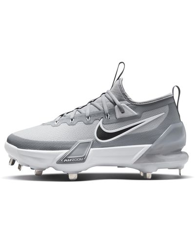Nike Force Zoom Trout 9 Elite Baseball Cleats - Gray