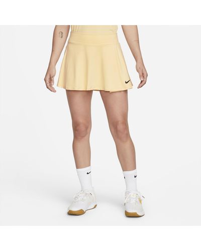 Nike Court Dri-fit Victory Flouncy Tennis Skirt In Brown, - Yellow