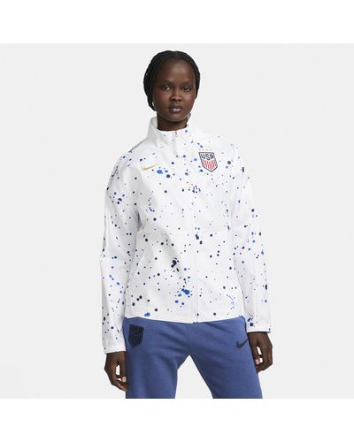 Nike U.s. Dri-fit Anthem Soccer Jacket - White
