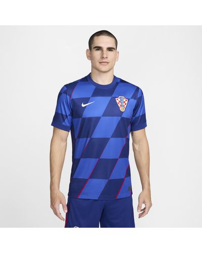 Nike Croatia 2024/25 Stadium Away Dri-fit Football Replica Shirt - Blue