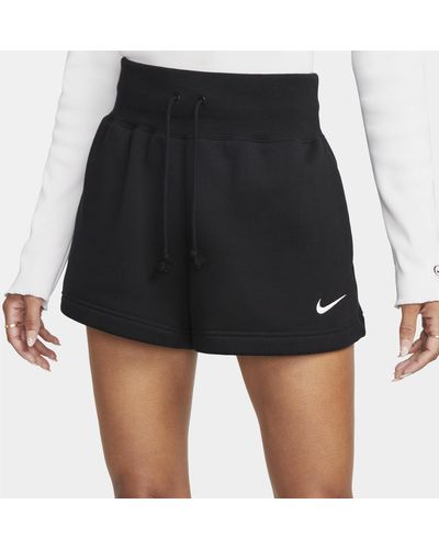 Nike Sportswear Phoenix Fleece High-waisted Shorts - Black