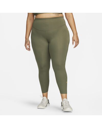 Nike One Luxe Mid-rise 7/8 Leggings - Green