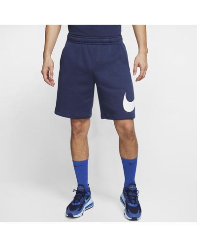 Nike Sportswear Club Shorts Met Graphic - Blauw