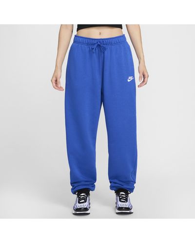 Nike Sportswear Club Fleece Mid-rise Oversized Sweatpants - Blue