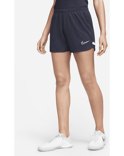 Nike Dri-fit Academy Knit Soccer Shorts - Blue