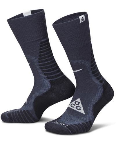 Nike Acg Outdoor Crew Sokken Met Demping - Blauw