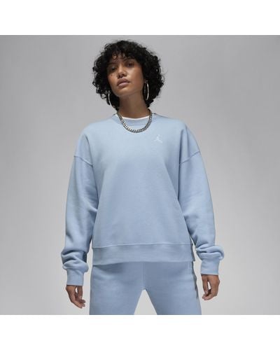 Nike Jordan Brooklyn Fleece Sweatshirt Met Ronde Hals - Blauw