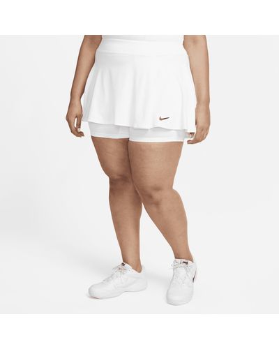 Nike Court Dri-fit Victory Flouncy Tennis Skirt (plus Size) - White