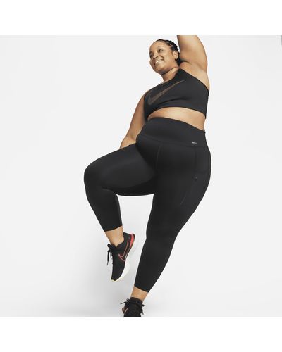 Nike Go Firm-support High-waisted 7/8 leggings With Pockets Nylon - Black