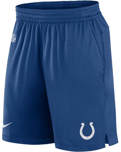 Nike Dri-fit Sideline (nfl Indianapolis Colts) Shorts - Blue