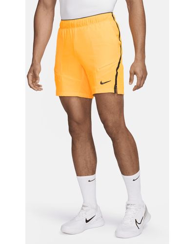 Nike Shorts da tennis 18 cm dri-fit court advantage - Arancione
