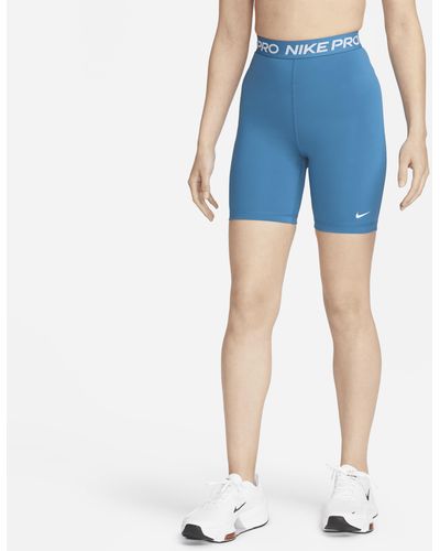 Nike Pro 365 High-waisted 7" Shorts - Blue