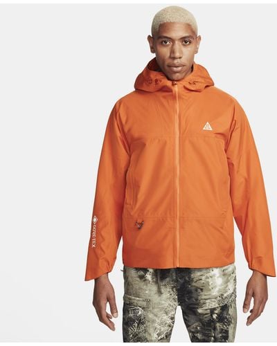 Nike Storm-fit Adv Acg "chain Of Craters" Jacket - Orange