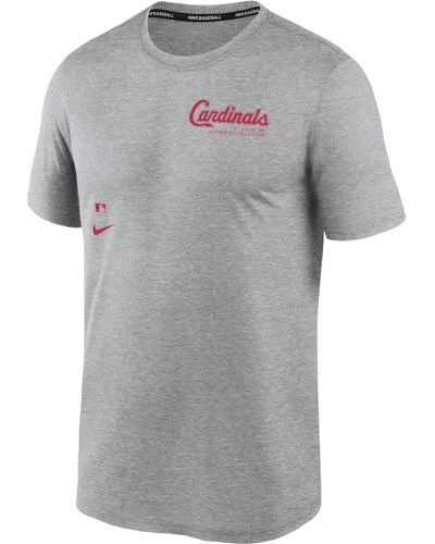 Nike St. Louis Cardinals Authentic Collection Early Work Men's Dri-fit Mlb T-shirt - Gray